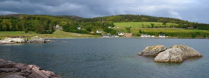 Raasay. A view across the bay.