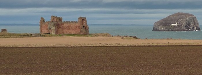 View of a castle and an Island
